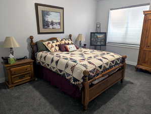 Bedroom 5 has been a welcoming guest room for out-of-state family. It’s another spacious room boasting a large closet, ready to comfortably accommodate visitors.