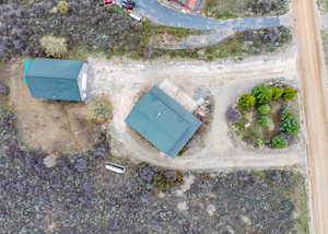 Birds eye view of property