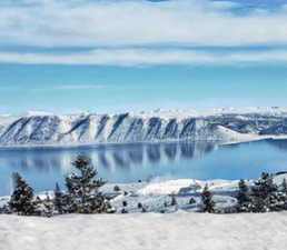 Water view featuring a mountain view