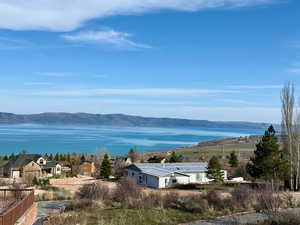 Water view featuring a mountain view