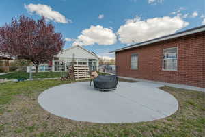View of patio / terrace featuring fence