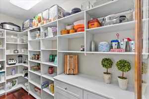 View of storage area