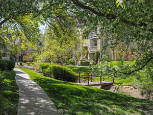 Surrounding community featuring a lawn
