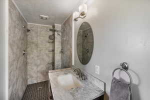 Primary bathroom with amazing shower with 3 heads