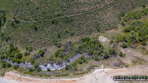 Birds eye view of property