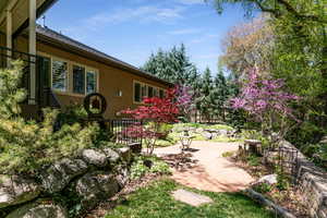 View of yard with a patio