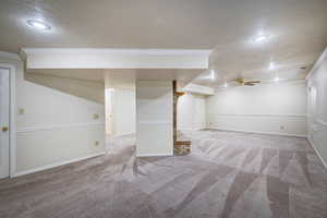 Basement living room.