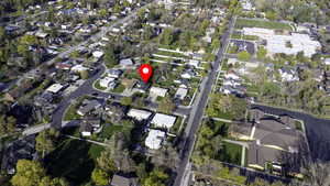 Drone / aerial view with a residential view