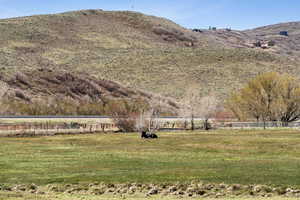 Mountain view with a rural view