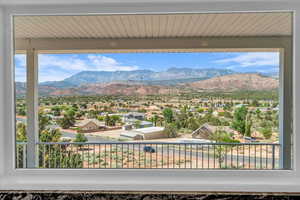 Mountain view featuring a residential view