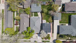 Drone / aerial view with a residential view