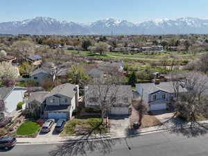 Aerial View of Home & Wasatch Mountains