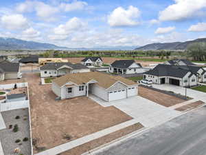 Bird's eye view with a mountain view and a residential view