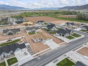 Bird's eye view with a mountain view and a residential view