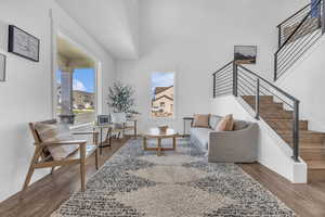 Formal Living Room with custom finishes.