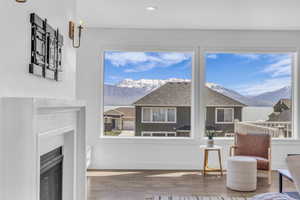 Mountain & lake views from the family room.
