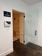 Enterance to sauna.