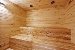 View of sauna