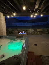 View of hot tub