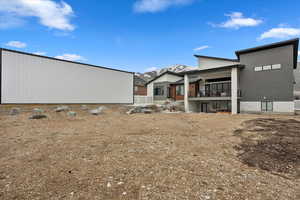 View of rear view of property