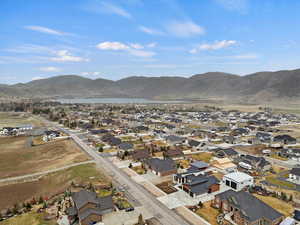 Bird's eye view with a residential view and a mountain view