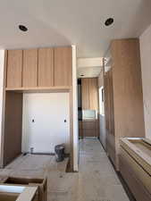 Kitchen with modern cabinets