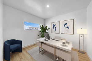 Office/Living Room virtually staged