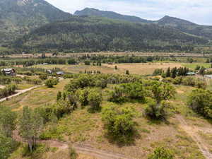 View of mountain feature with a rural view