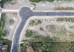 Bird's eye view, approximation of land area (.91 acres). Buyer to confirm boundaries.