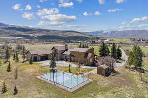 Exterior space with a rural view and a mountain view