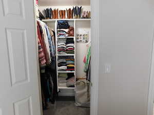 View of closet