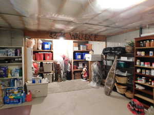 View of storage area