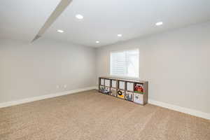 Open basement with lots of space
