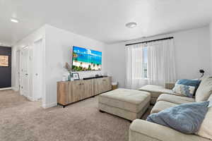 Access to the laundry, secondary bedrooms, linen closets and shared full bathroom