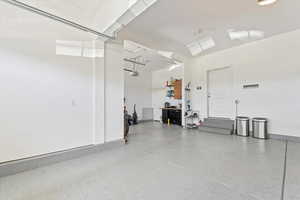 Finished 3-car garage