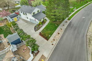 Drone / aerial view with a residential view