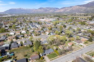 Aerial view with a mountain view and a residential view