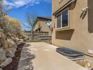 View of patio / terrace featuring fence