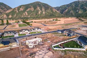 Bird's eye view with a residential view and a mountain view