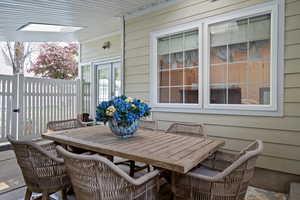 View of patio / terrace featuring outdoor dining space