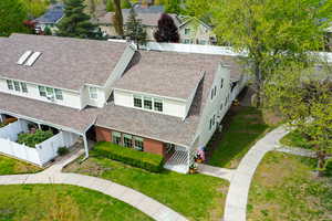 Aerial view featuring a residential view
