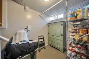 View of storage room