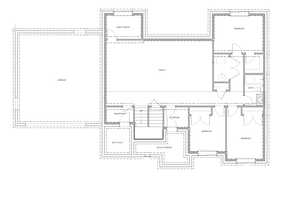 Basement to remain unfinished unless you opt for finishing