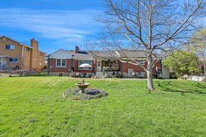 Rear view of house