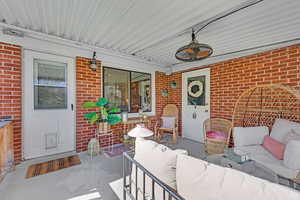 Back covered patio