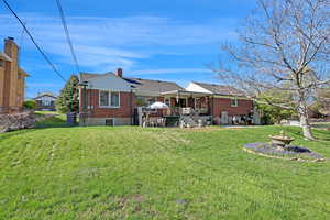 Rear view of house