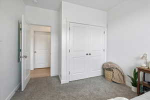 Bedroom featuring a closet