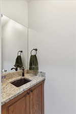 Bathroom featuring vanity