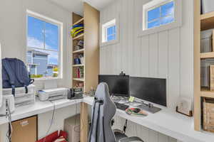 Office space with a healthy amount of sunlight