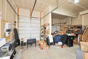View of garage - large 2nd door